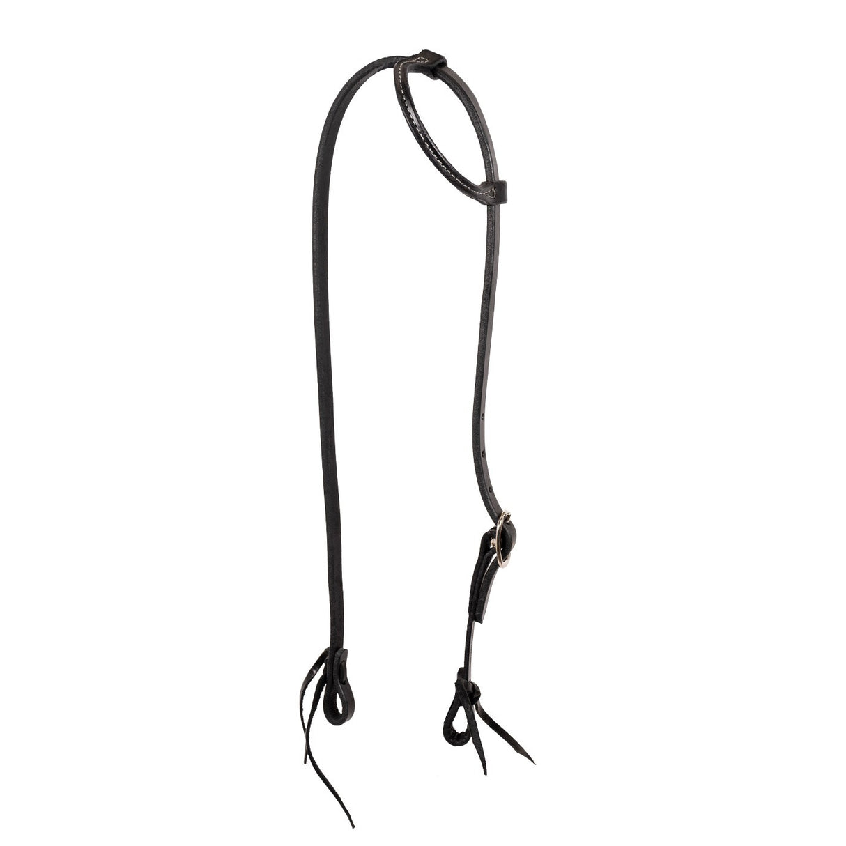 Western Rawhide Single Ply One Ear Headstall W/ Ties