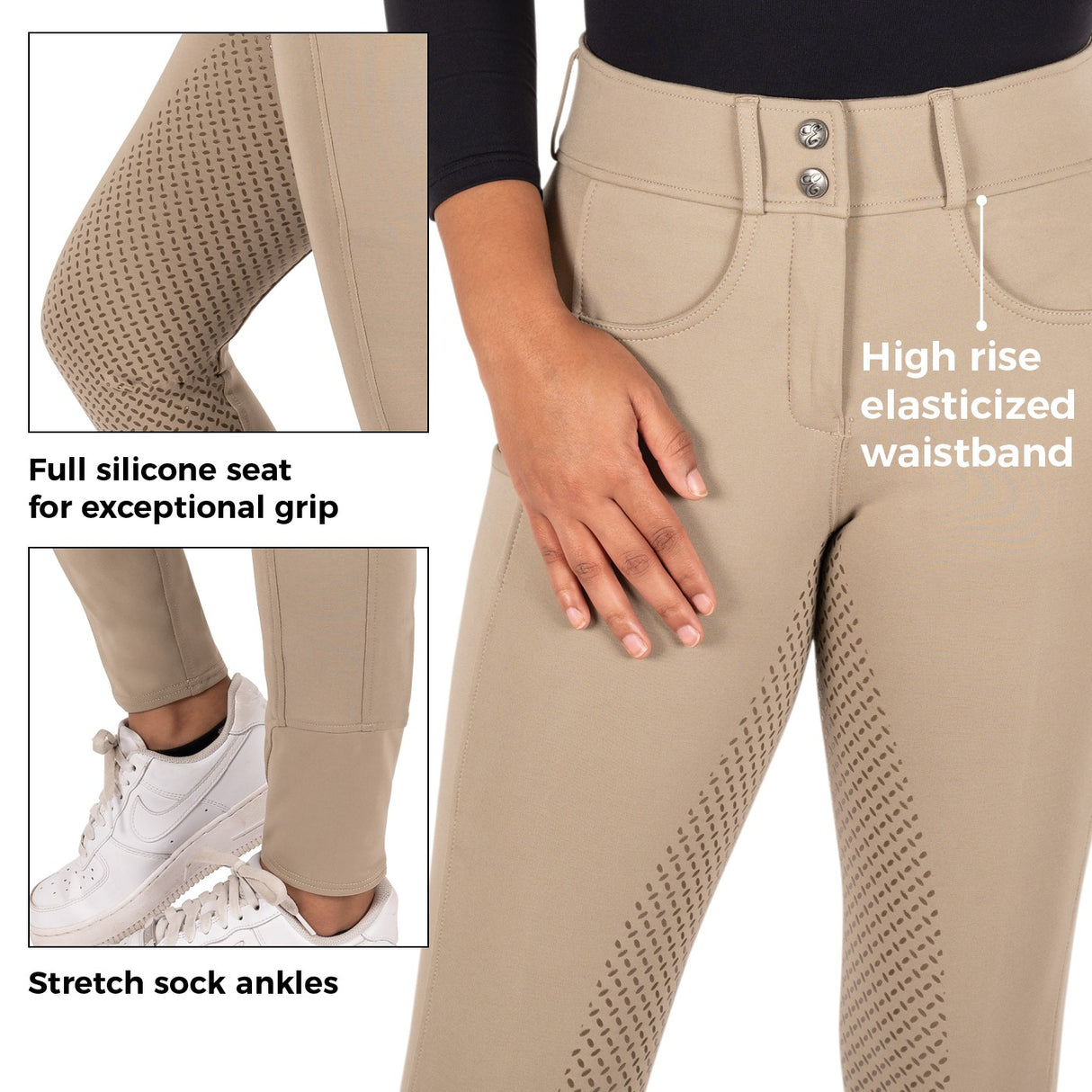 Elation Red Label Sport Culotte à siège intégral à taille haute