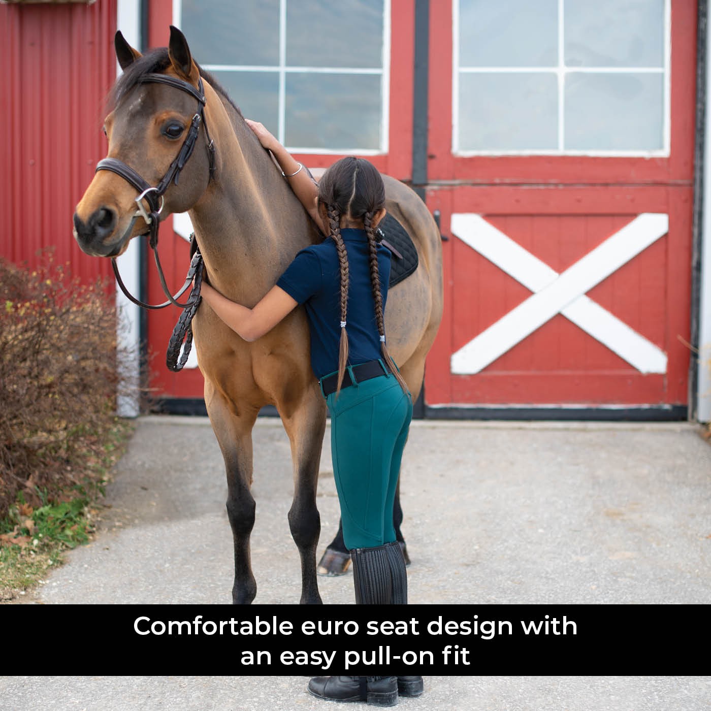 Pantalon d'équitation à enfiler Red Label Sport d'Elation - Enfants