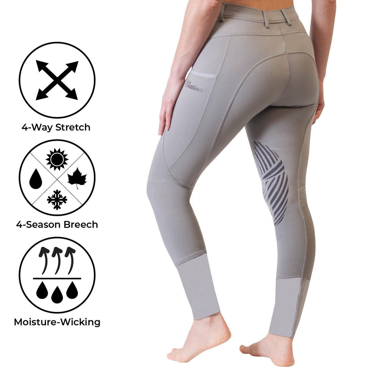 Pantalon d’équitation Elation Red Label Sport à siège européen