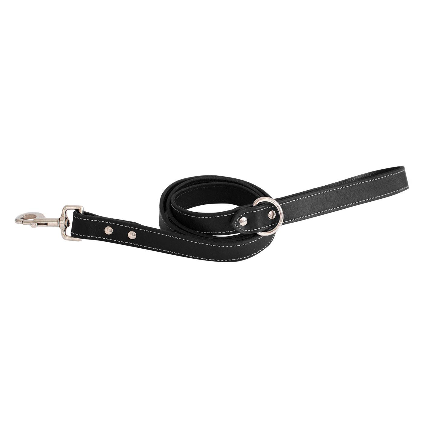 Laisse en cuir Shedrow K9 Richmond Top Stitch 1,5 m
