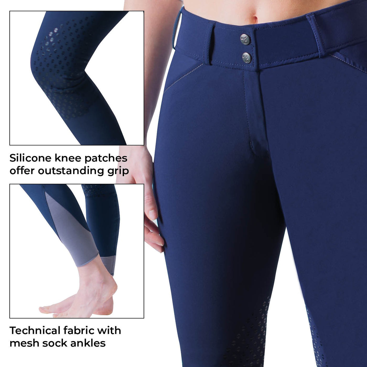 Pantalon d’équitation Morgan Platine Elation