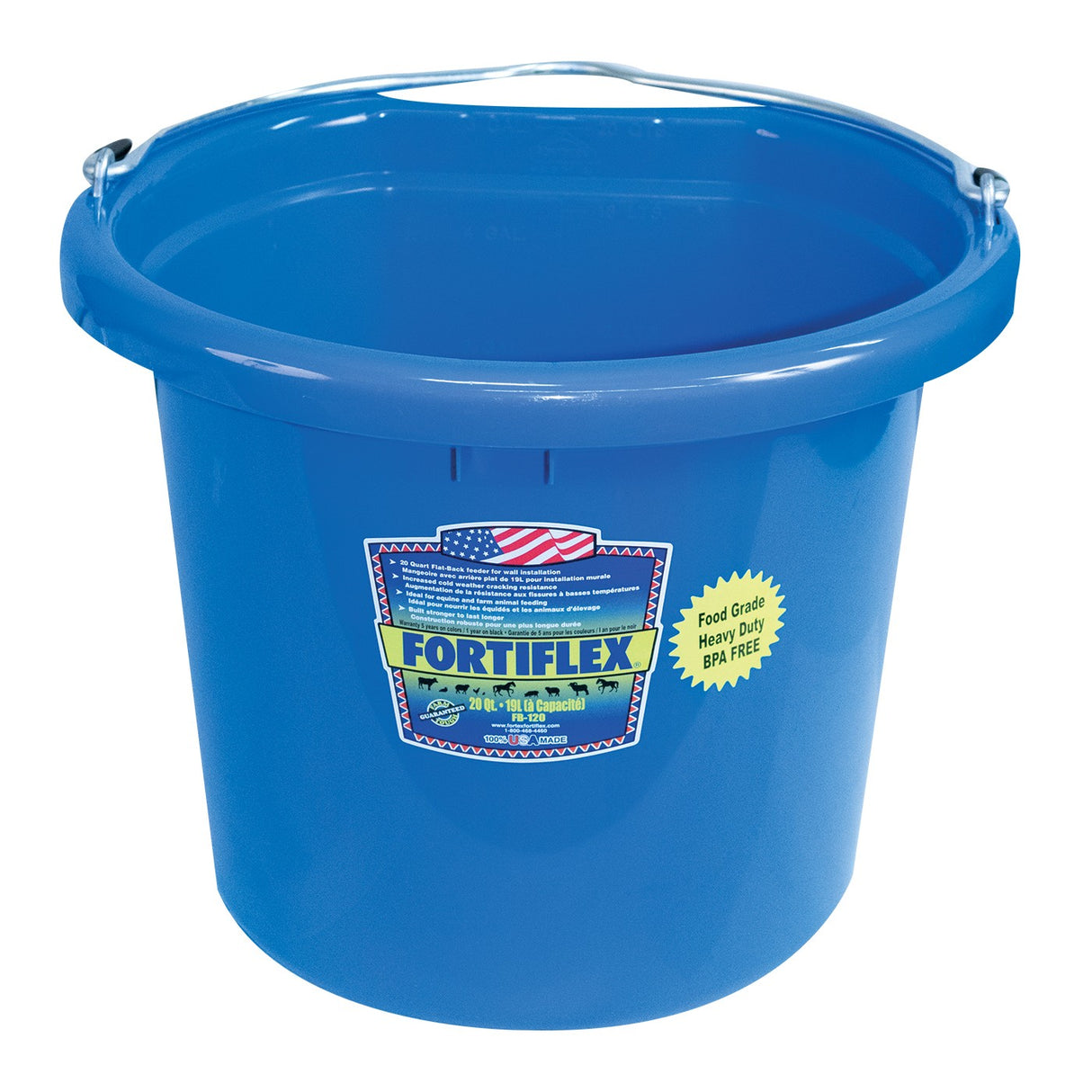 Seau à fond plat Fortiflex 7,5 L
