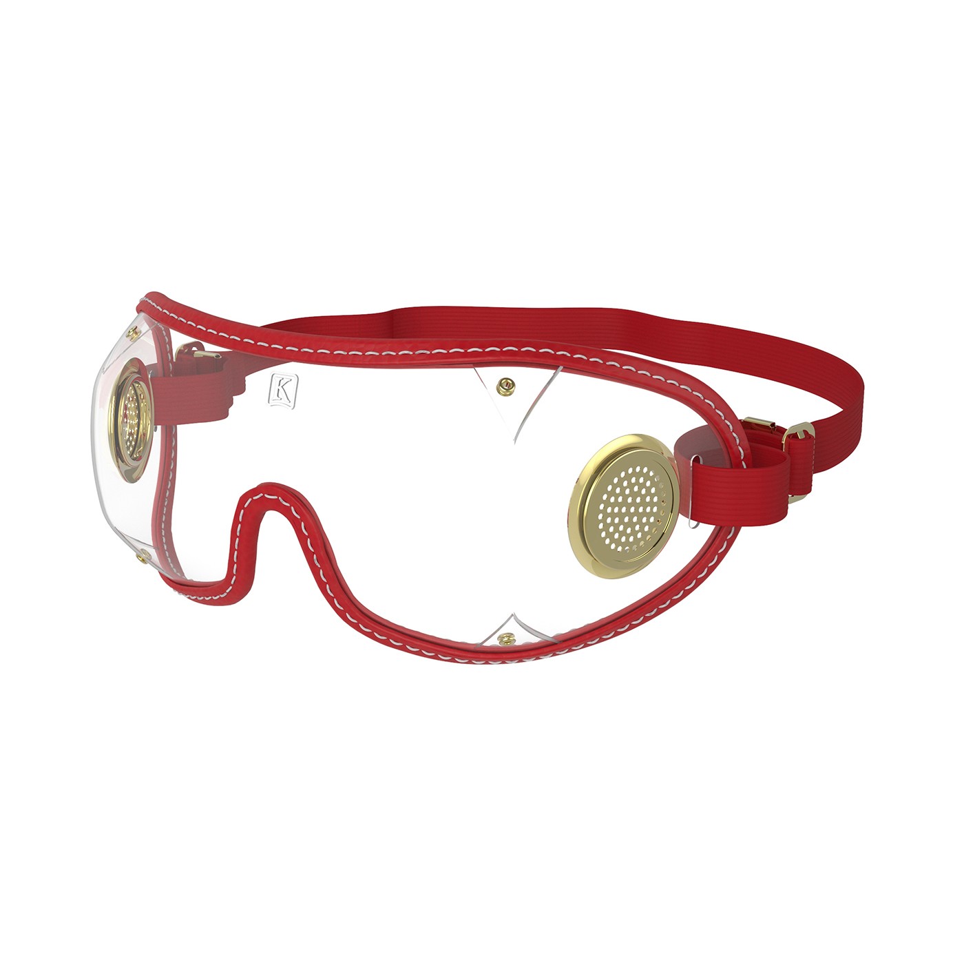 Lunettes de course transparentes avec bordure