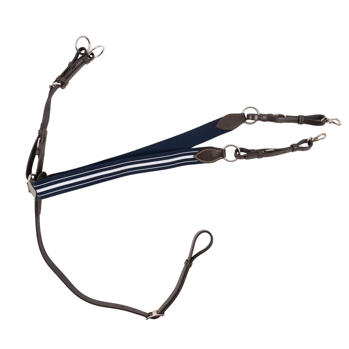 Martingale De Poitrine Harwich En Cuir élastique - Équipement Cheval Course - Neuf