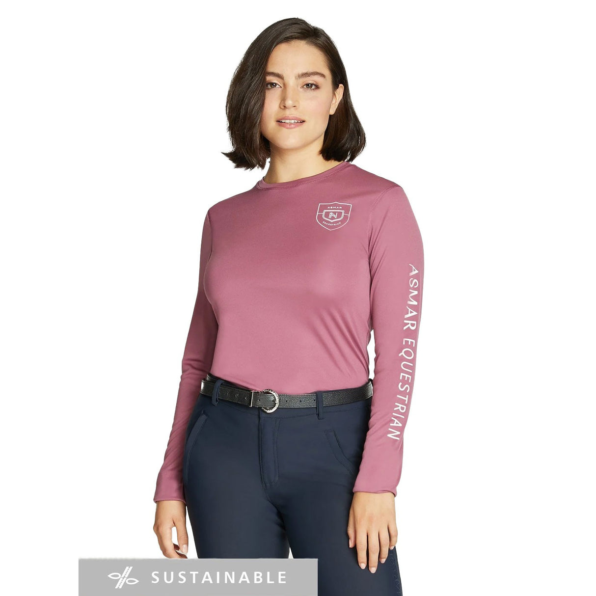 T-shirt à logo à manches longues Asmar Equestrian Sustainable