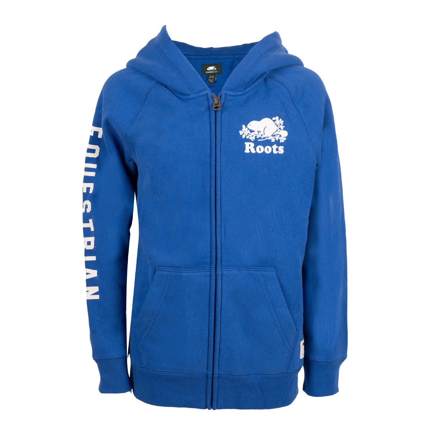 Roots store blue hoodie