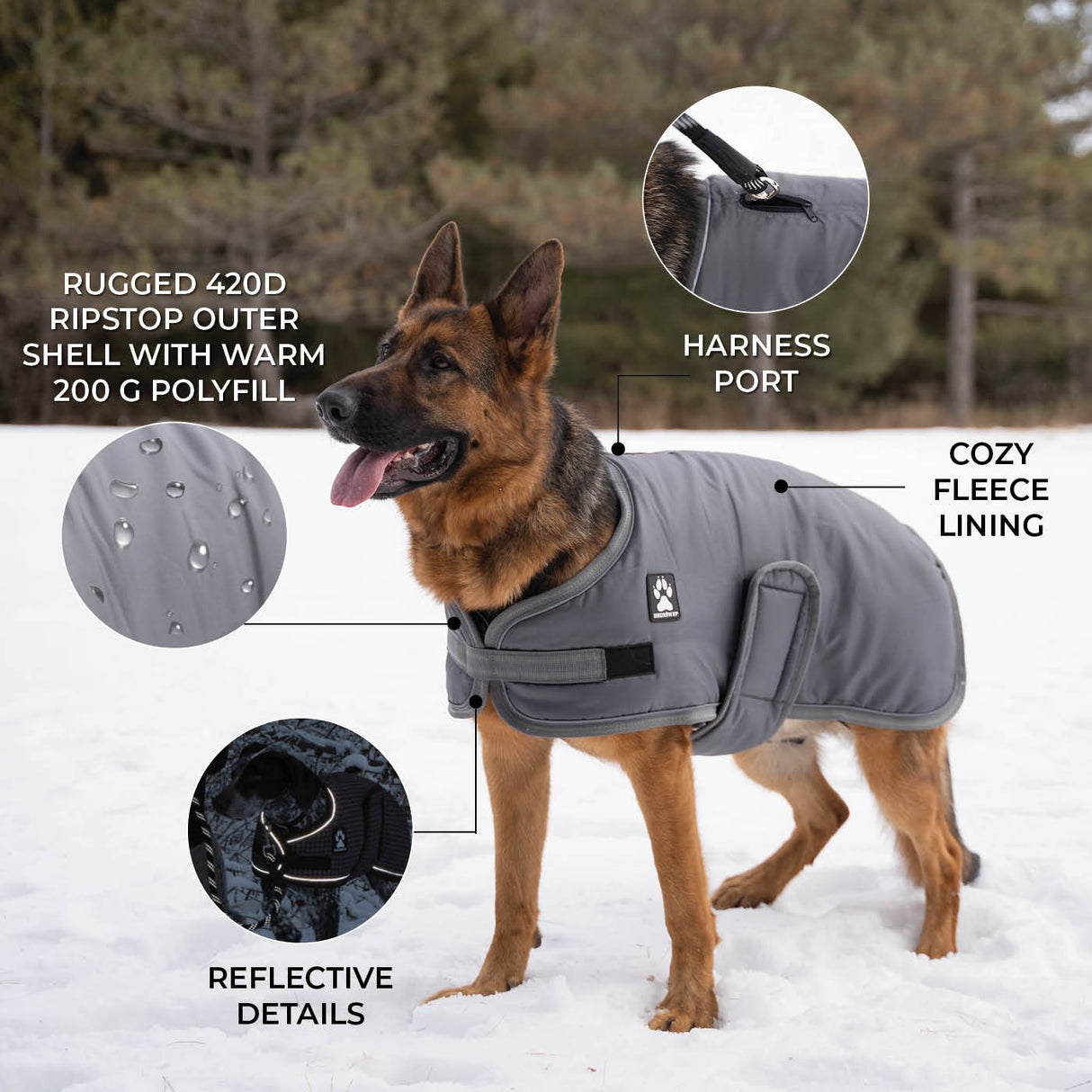 Shedrow K9 Vail Dog Coat