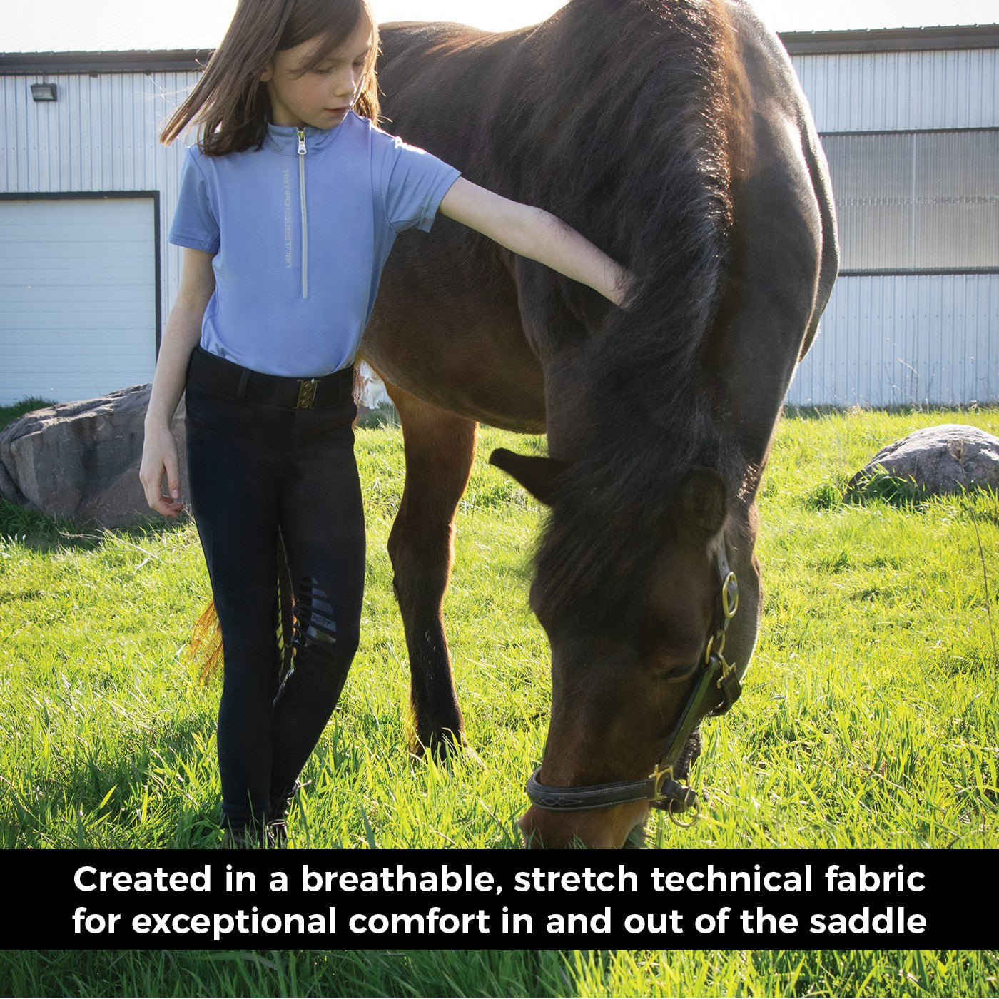 Pantalon d'équitation à enfiler Red Label Sport d'Elation - Enfants
