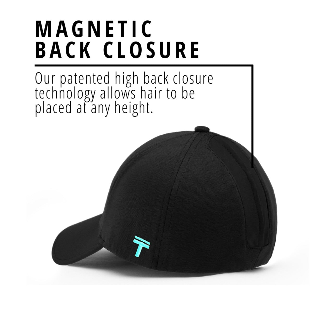 Top Knot Casquette décontractée pour femme avec queue de cheval haute