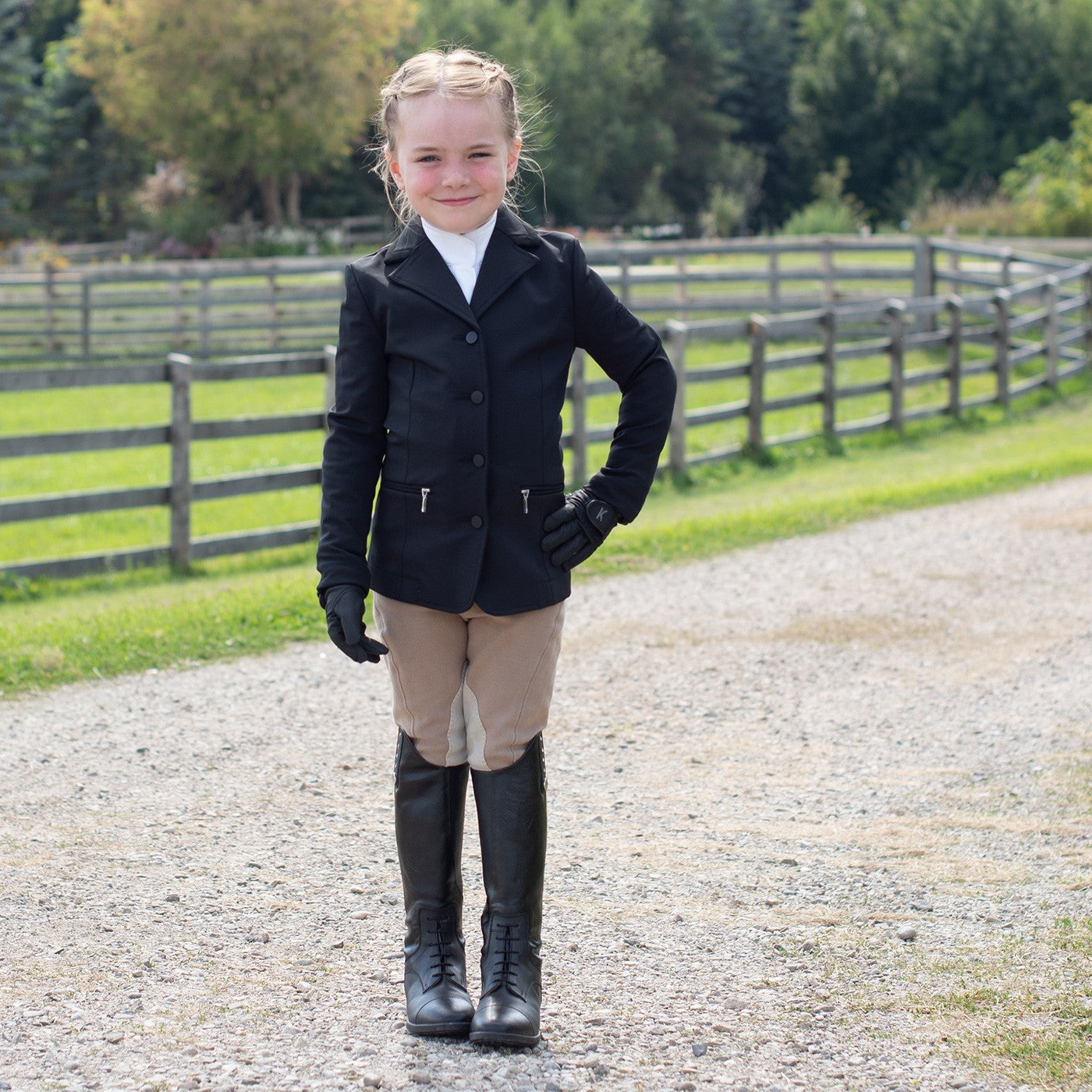 Elation Veste de concours Platinum Messina - Enfants