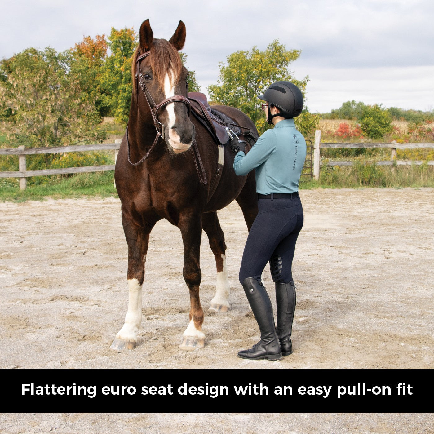 Pantalon d'équitation à enfiler Elation Red Label Sport