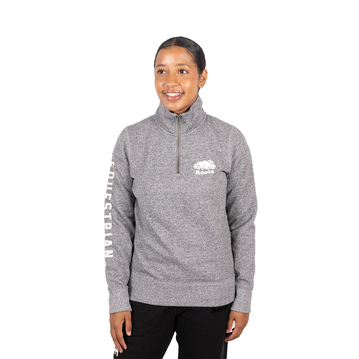 Sweat zippé Roots Equestrian Original Stein