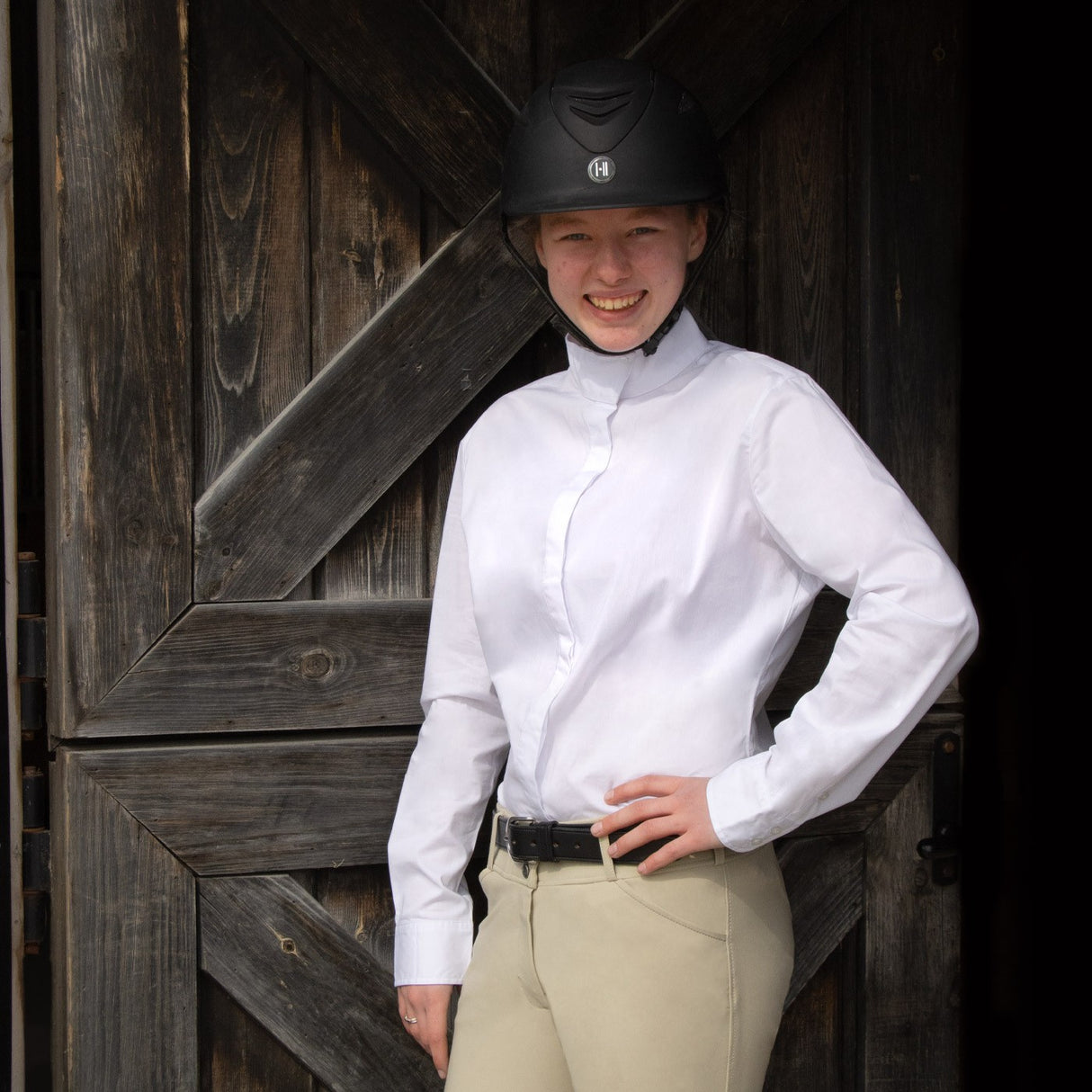 Chemise de concours manches longues Horze Blaire
