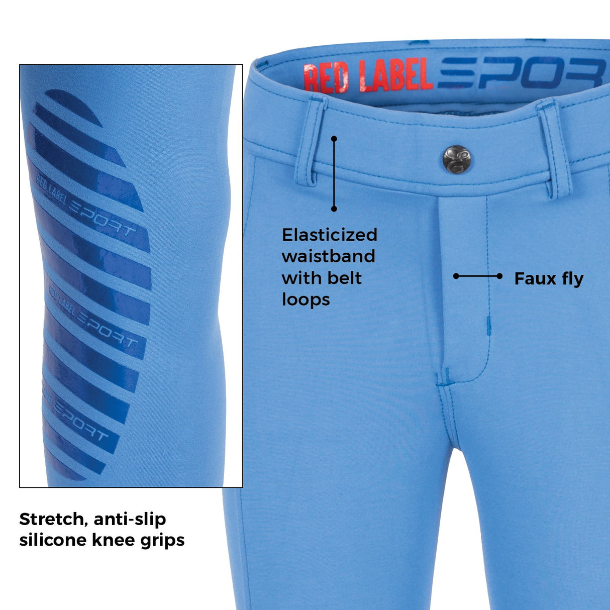 Pantalon d'équitation à enfiler Red Label Sport d'Elation - Enfants