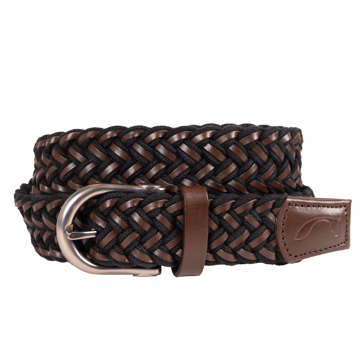 Ceinture en cuir tressé et corde Cinto
