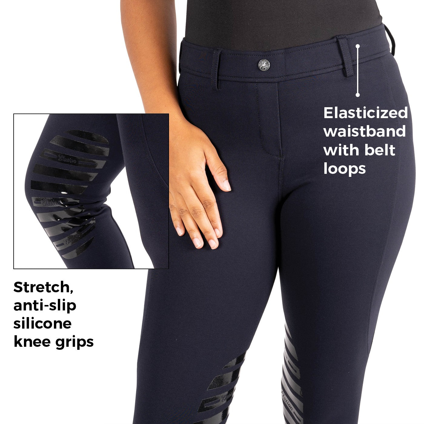 Pantalon d'équitation à enfiler Elation Red Label Sport