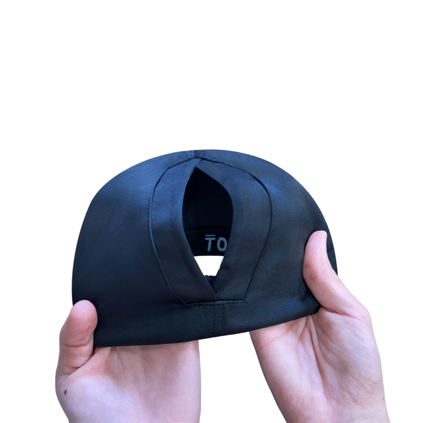 Top Knot Casquette décontractée pour femme avec queue de cheval haute