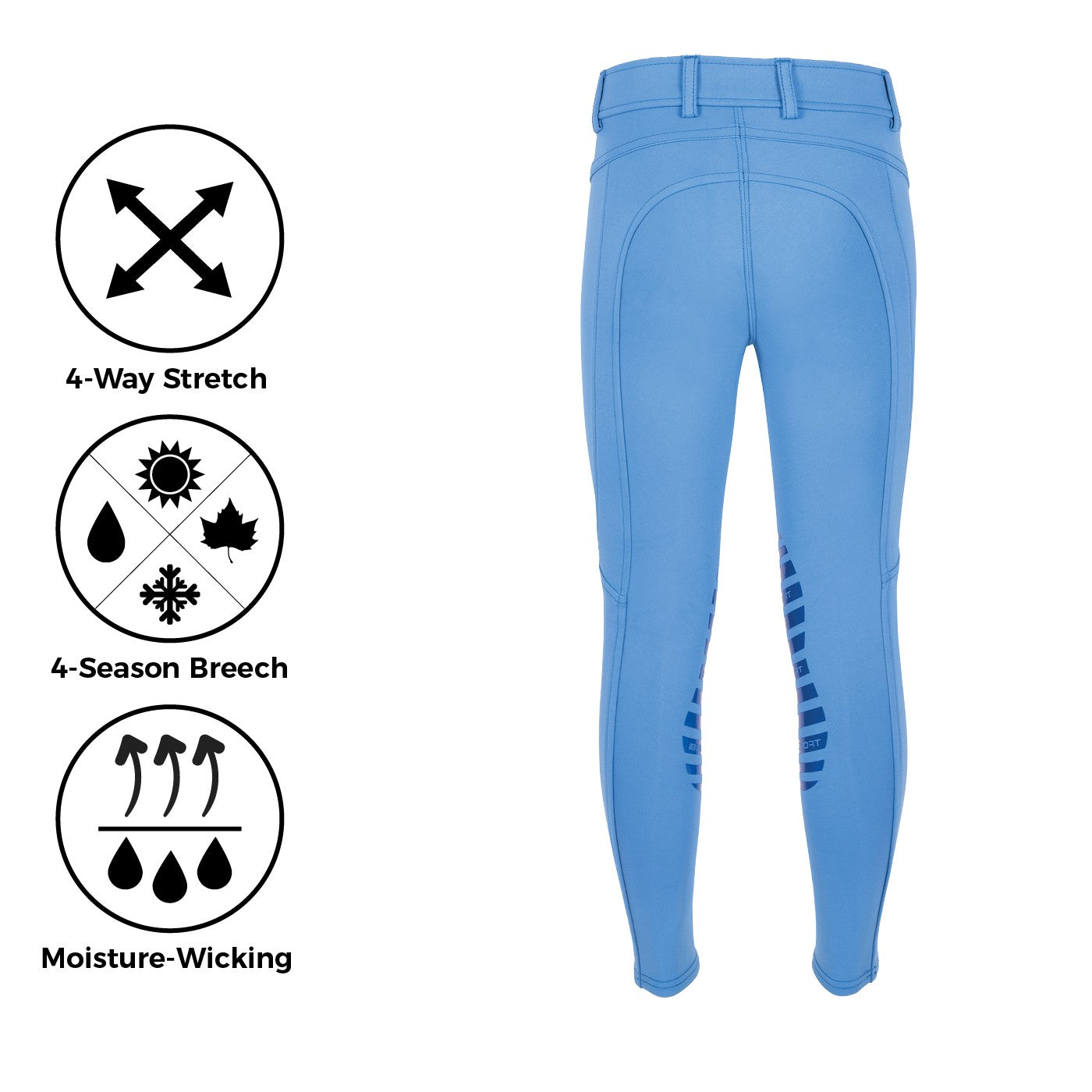 Pantalon d'équitation à enfiler Red Label Sport d'Elation - Enfants