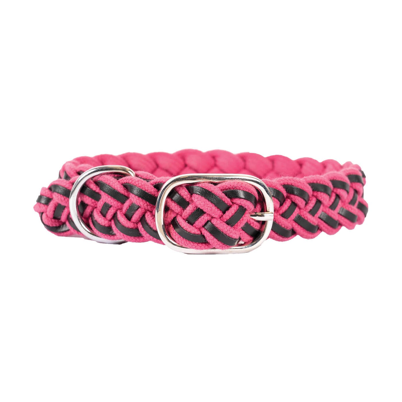 Shedrow K9 Rideau en corde tressée et collier en cuir