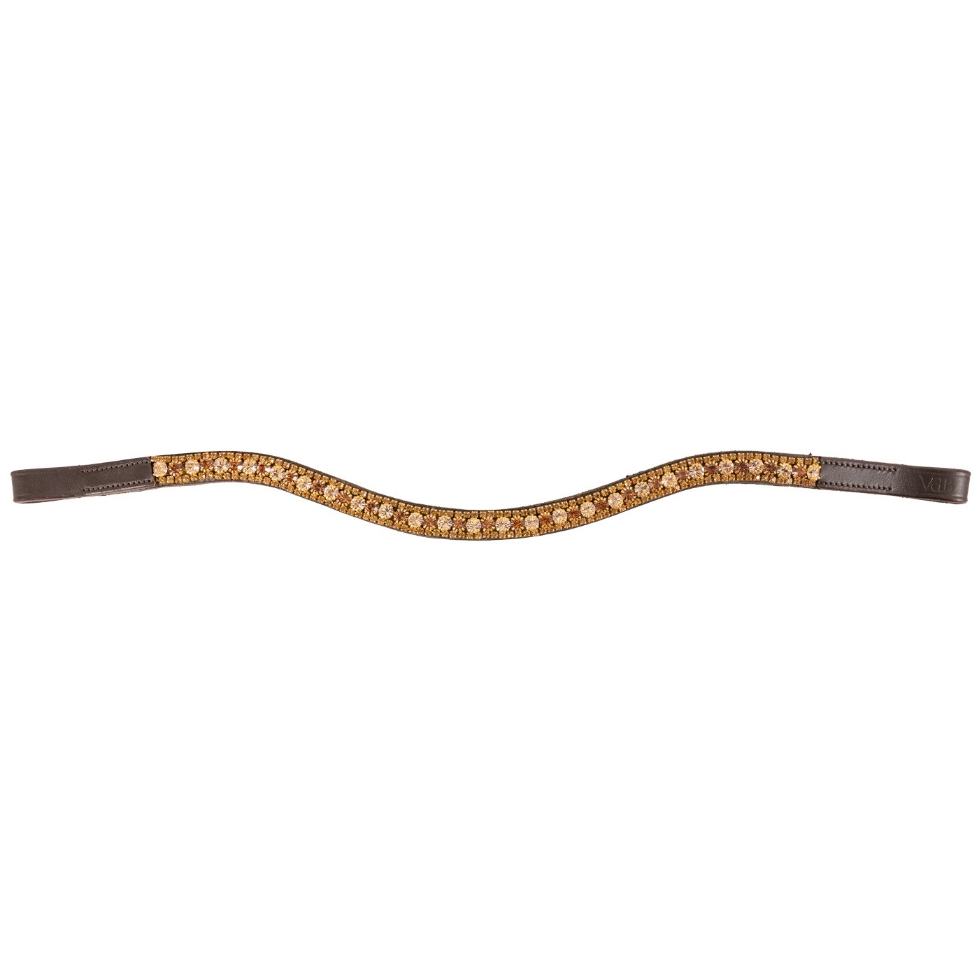 Val du Bois Gold Crystal Wave Browband