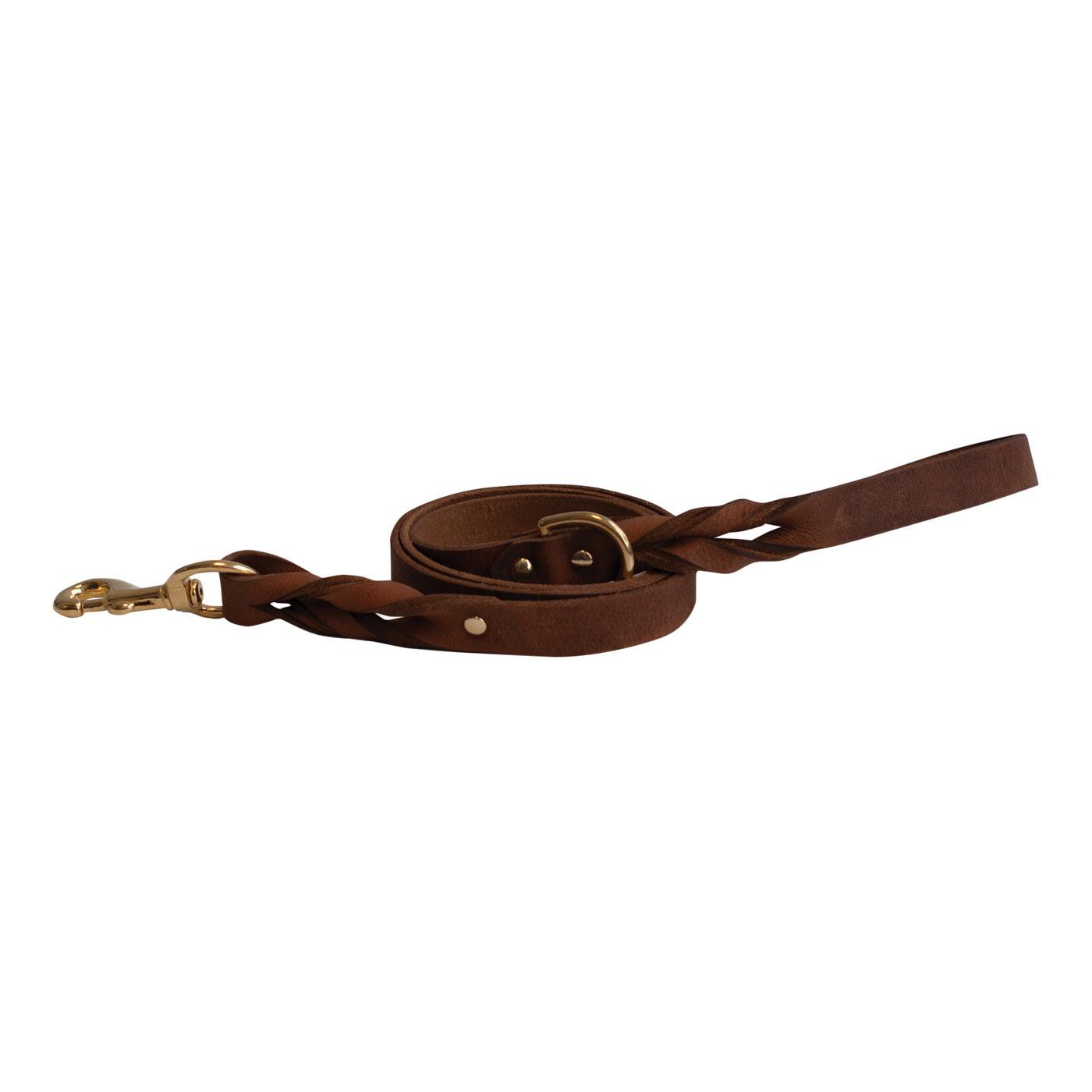 Laisse en cuir torsadé Shedrow K9 Bristol 1,5 m