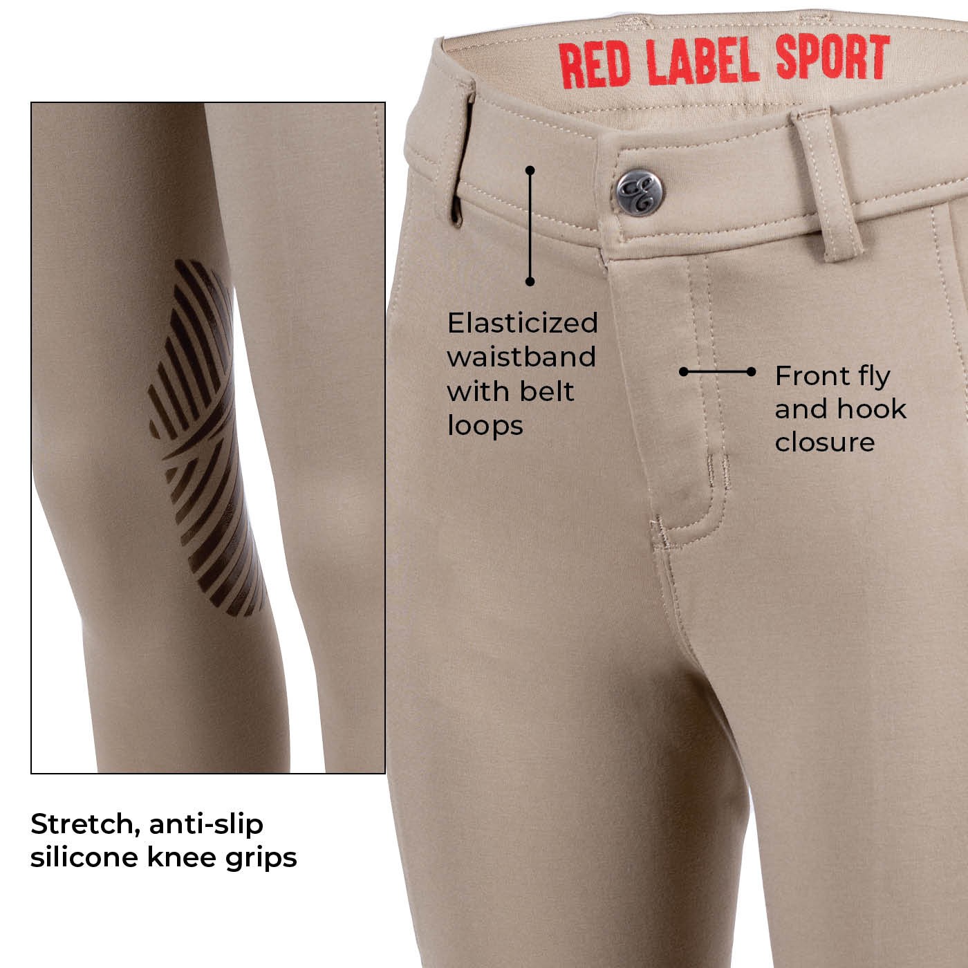 Elation Pantalon d'équitation Red Label Sport - Enfants