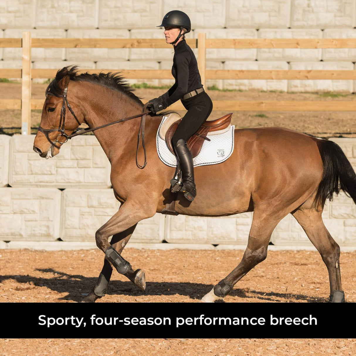 Pantalon d’équitation Elation Red Label Sport à siège européen