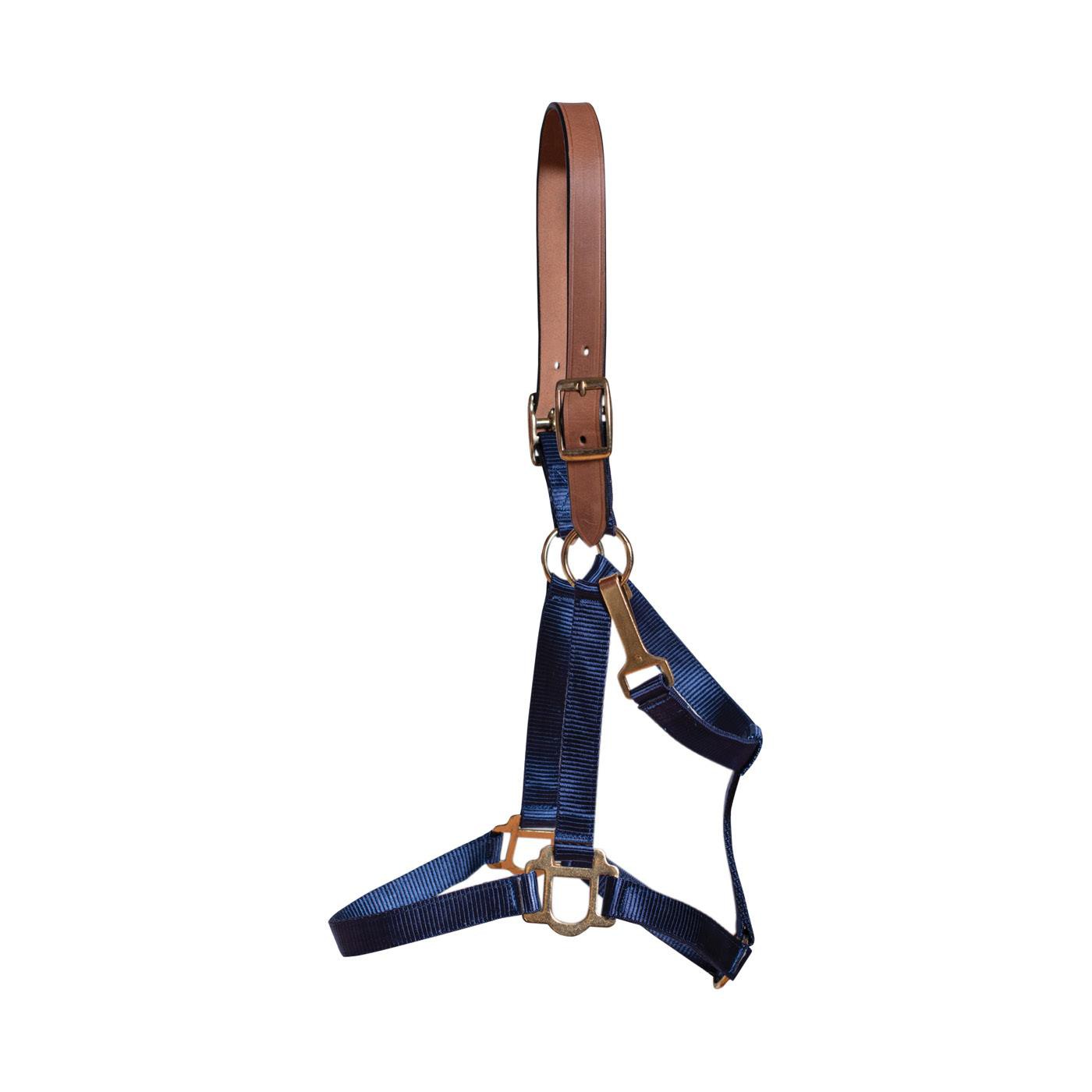 Licol Supra en nylon avec couronne en cuir