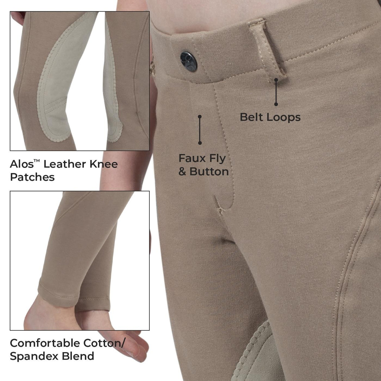 Pantalon d'équitation Red Label d'Elation - Enfants