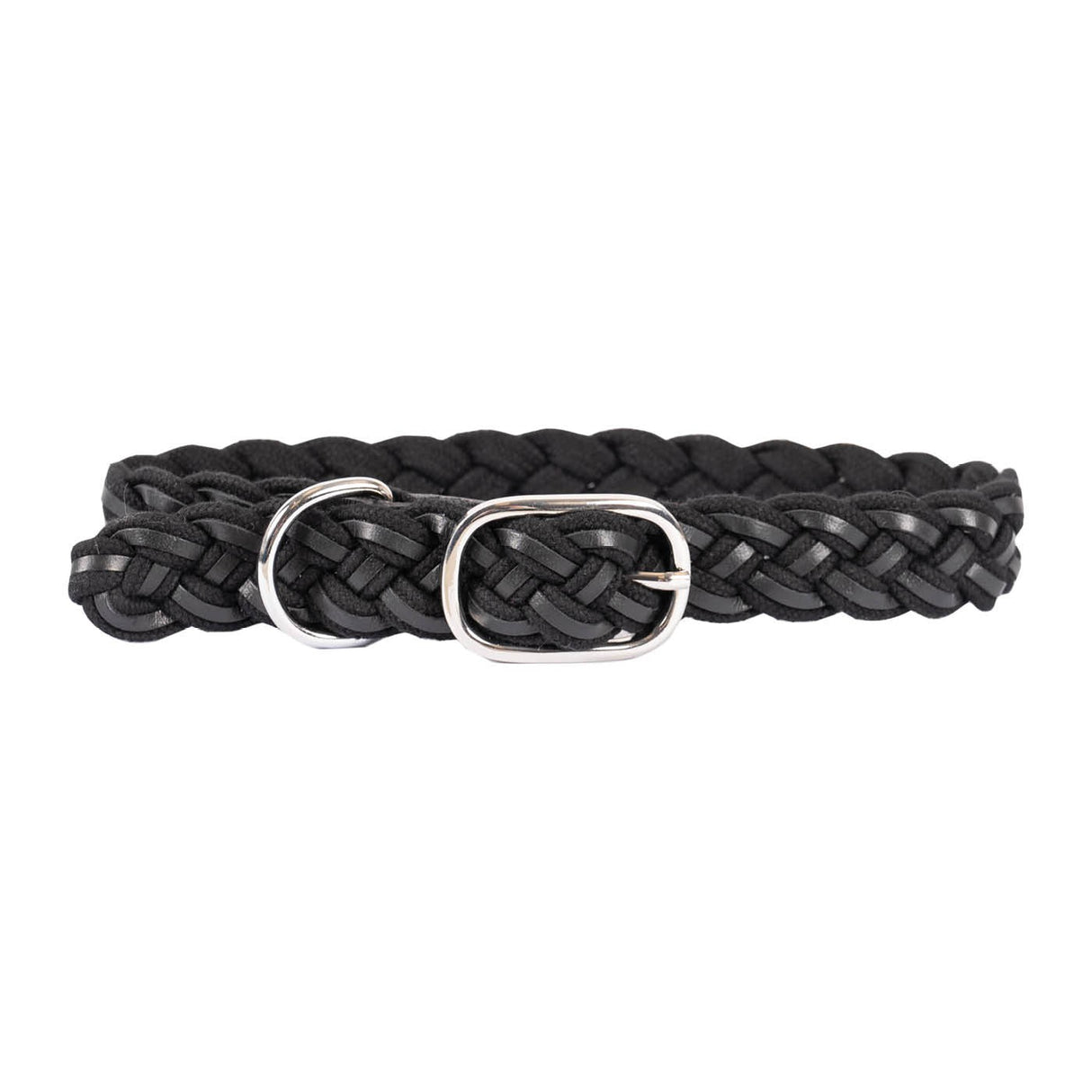 Shedrow K9 Rideau en corde tressée et collier en cuir