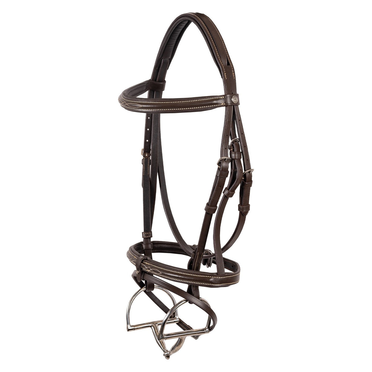 Val du Bois Padded Fancy Stitched Bridle W/ Removable Flash