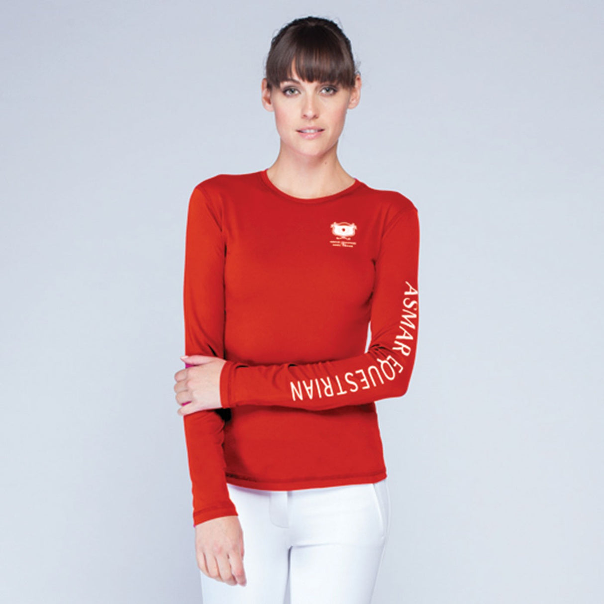 Asmar Equestrian Sustainable Long Sleeve Logo Tee