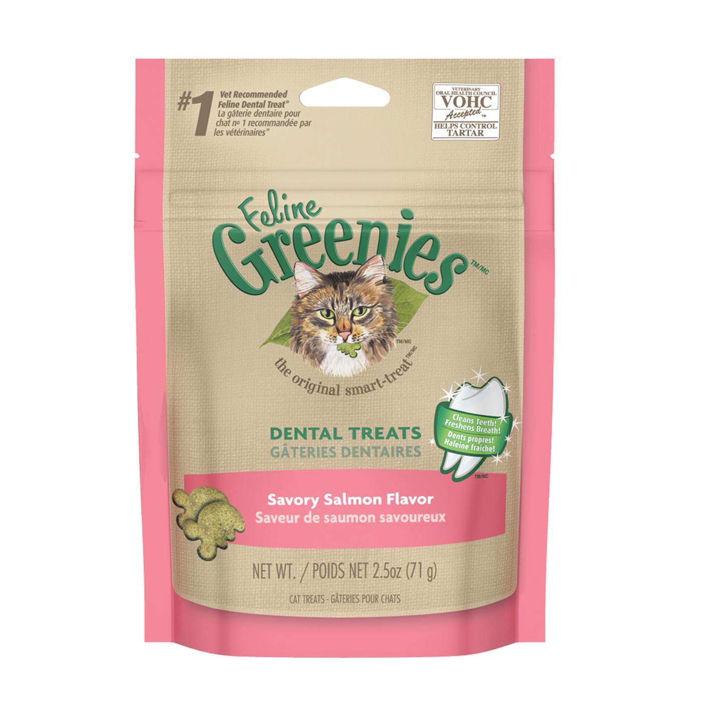 Feline Greenies Savory Salmon Cat Treats 71 g