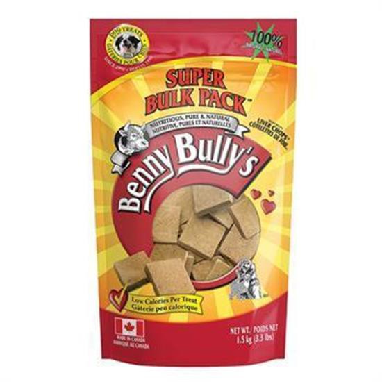 Friandises pour chiens aux côtelettes de foie de Benny Bully 1,5 kg