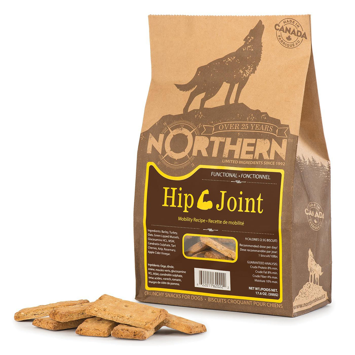 Northern Biscuit Hip & Joint Functional Biscuit Dog Treats 500 g