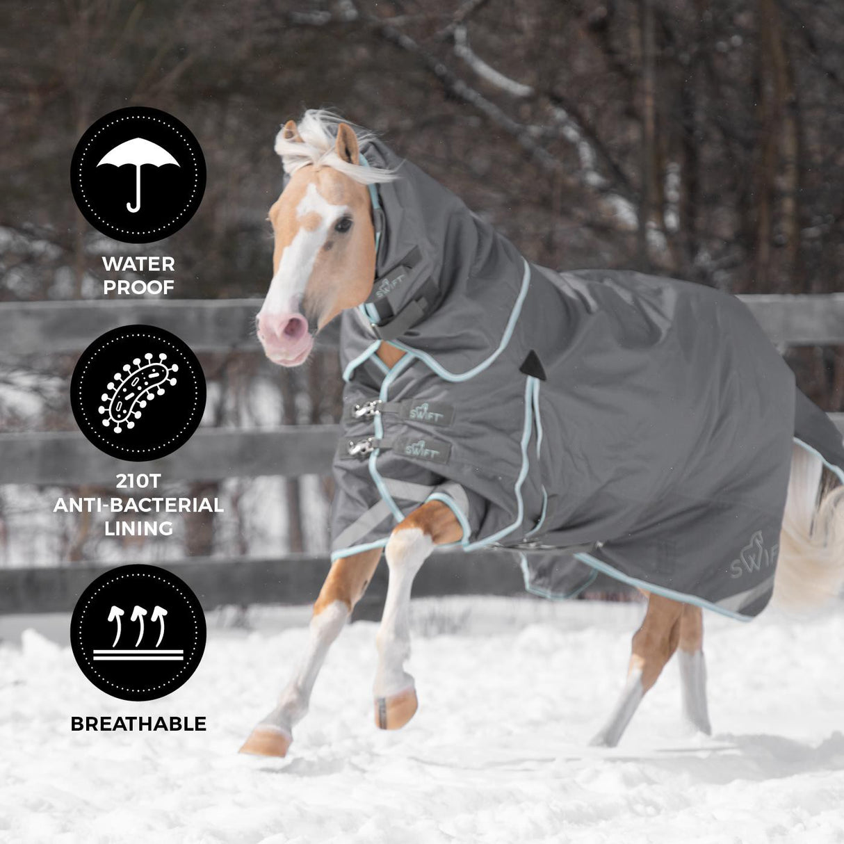 Couverture d'extérieur Swift Pony 150 g