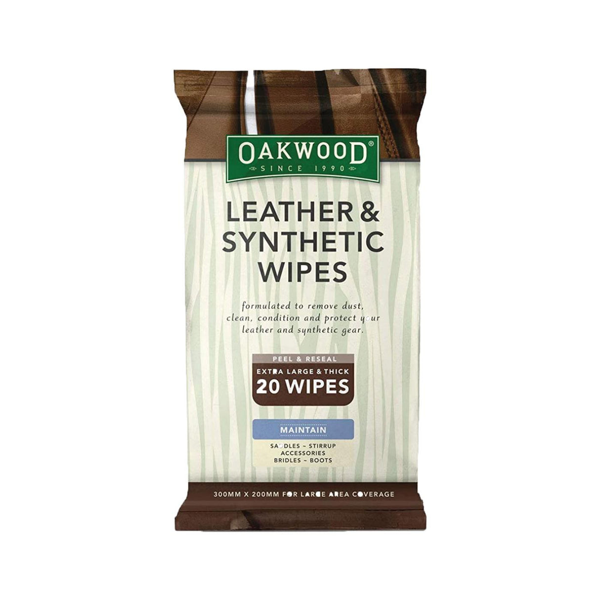 Lingettes pour cuir et synthétiques Libman Oakwood