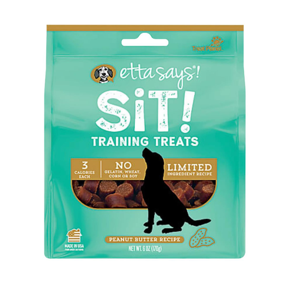 Etta Says! Sit Oat & Peanut Training Treats 6 oz.
