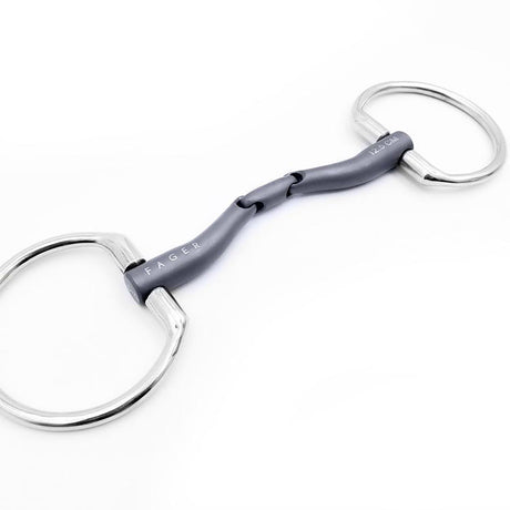 Fager Maria Titanium Low Port Double Jointed Eggbutt Bit