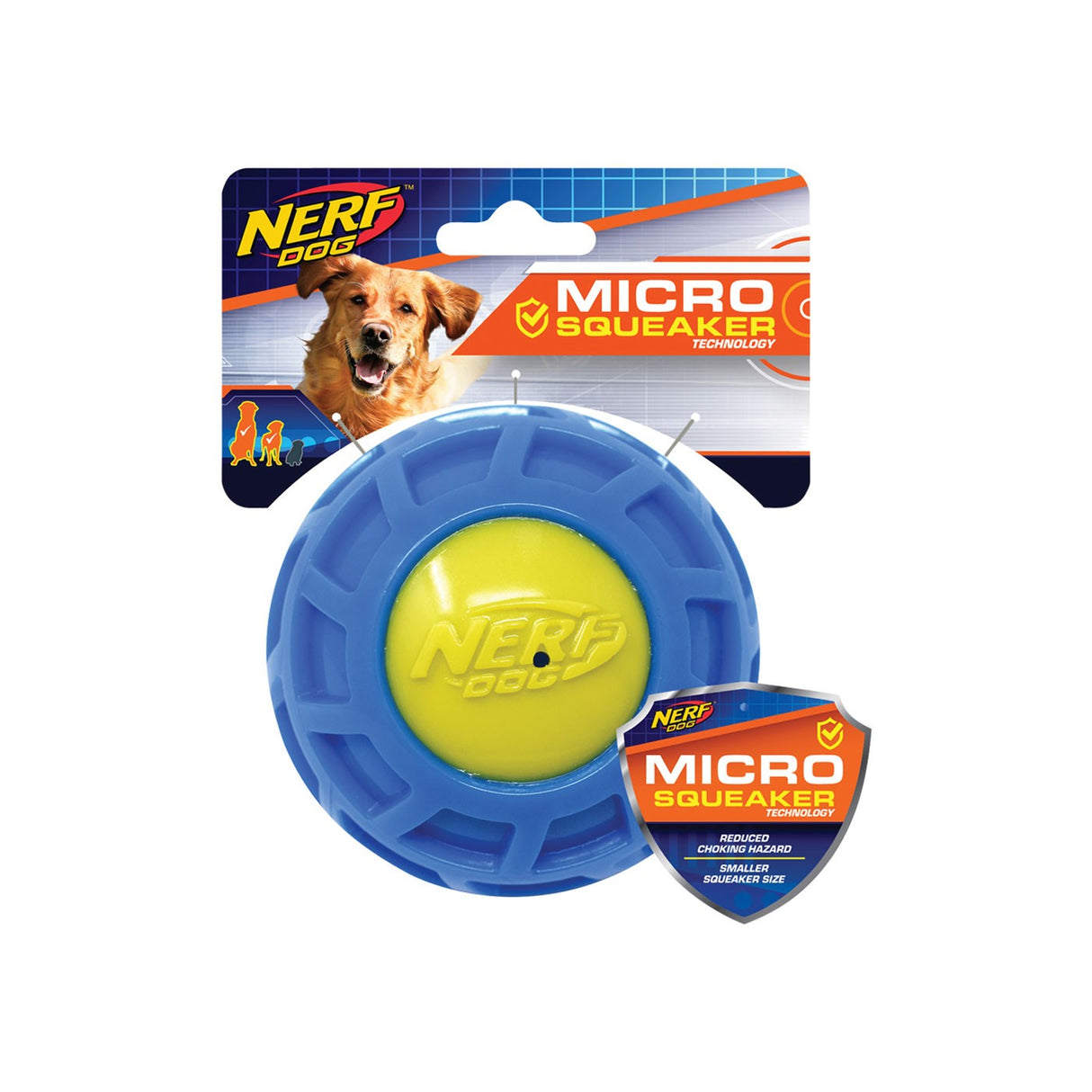 Nerf Dog Micro Squeak Exo Ball Large