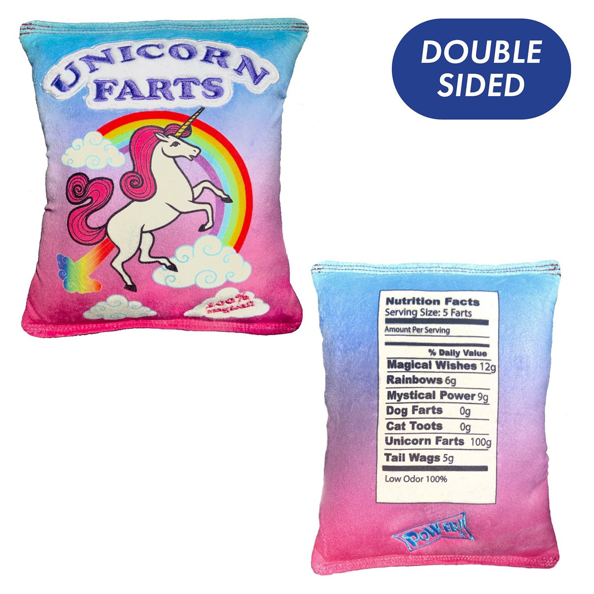 Peluche Power Plush de Lulubelles pour chien avec pets de licorne