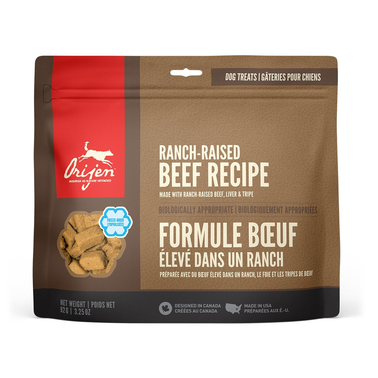 Orijen Freeze Dried Beef Dog Treats 92 g