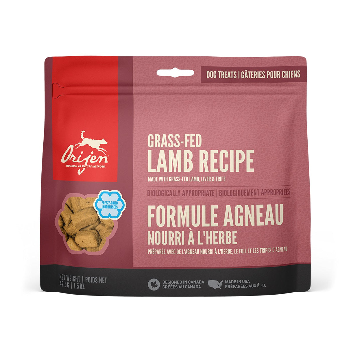 Orijen Freeze Dried Lamb Dog Treats 92 g