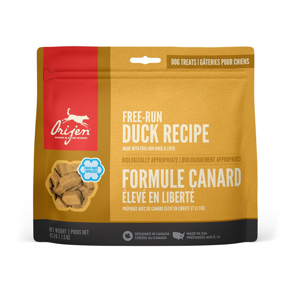 Orijen Freeze Dried Duck Dog Treats 92 g