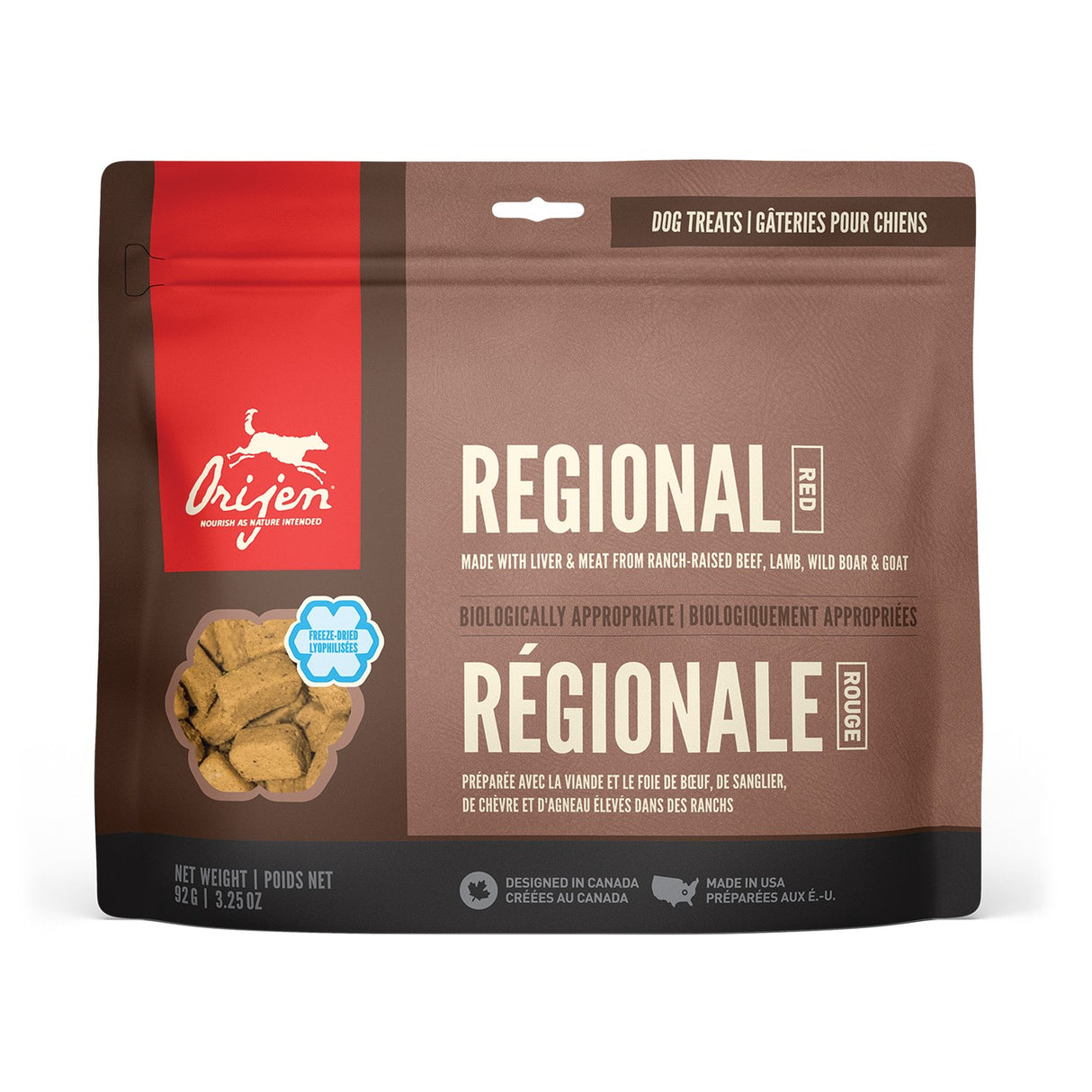 Orijen Freeze Dried Regional Red Dog Treats 92 g