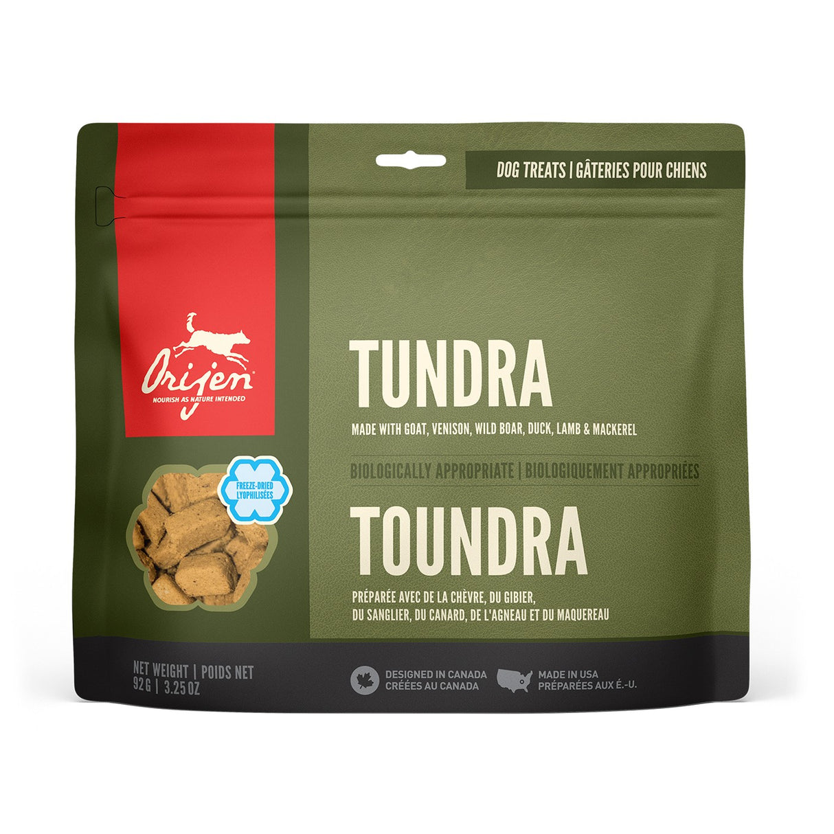 Orijen Freeze Dried Tundra Dog Treats 92 g