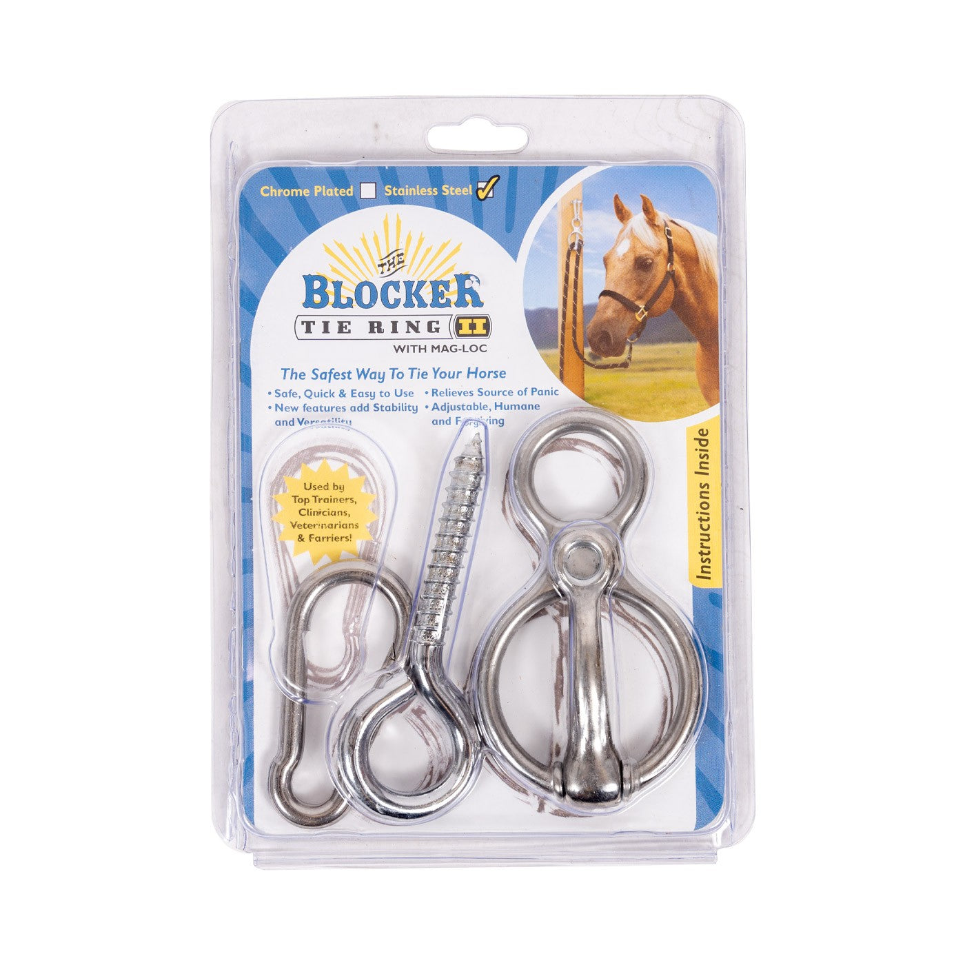 Anneau d'attache bloqueur II, acier inoxydable