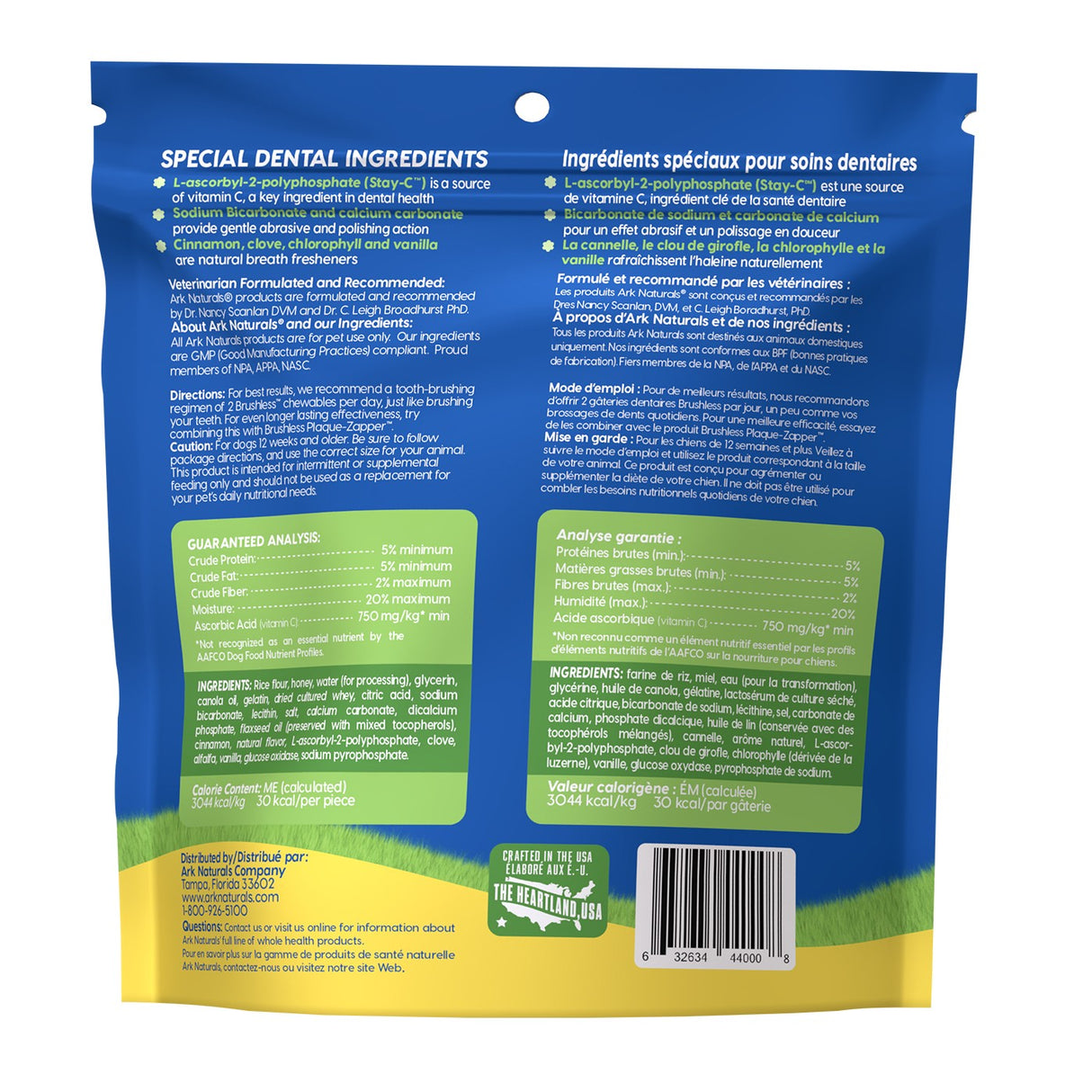 Dentifrice sans brosse Ark Naturals pour petits chiens 340 g