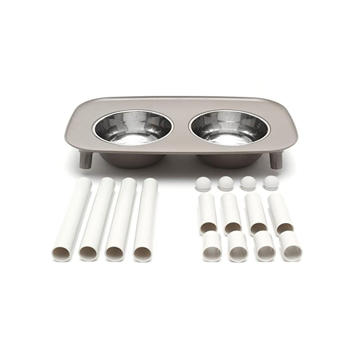 Messy Mutts Elevated Double Feeder Adjustable Height Dog Bowl